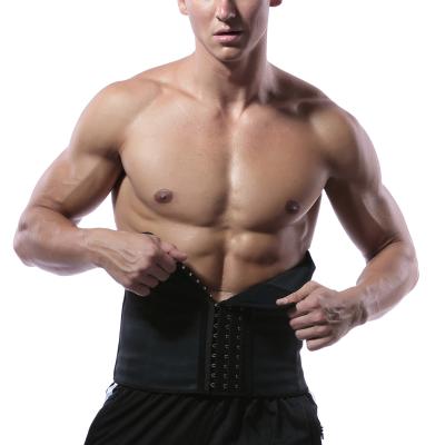 China Daily Life+Sports+healthcare Black 9 Steel Boned Rubber Slimming Body Shaper For Men Latex Waist Trainer for sale