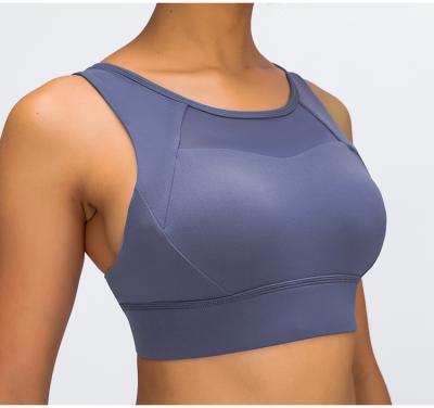 China Breathable Sports Bra For Women Crisscross Back Padded Sports Bras Medium Support Yoga Bra With Removable Cups for sale