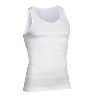 China QUICK DRY Mens Body Shaper Vest Compression Shirt Muscle Tank Top Shapewear Workout Posture Diet Shirt for sale