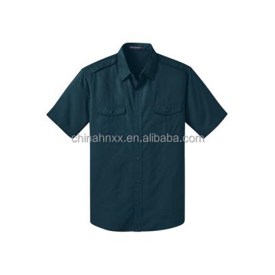 China Anti-wrinkle shirt mockup calibers two pocket sleeve men's shirt for sale