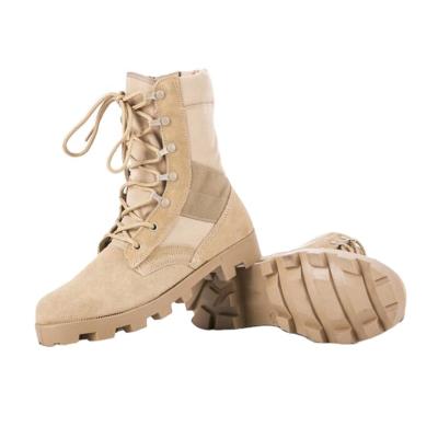 China Wholesale Comfy Army Sandi Peep Kick Beige Military Desert Boots for sale