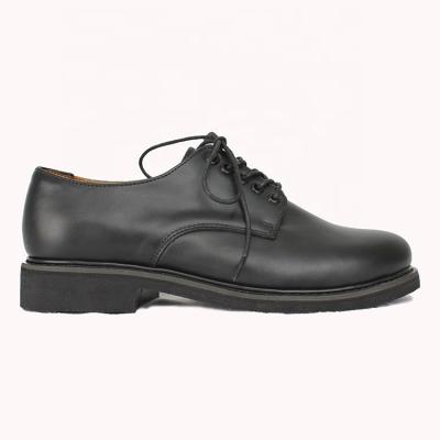 China Lightweight Black Genuine Leather Military Officer Shoes Men Business Shoes for sale