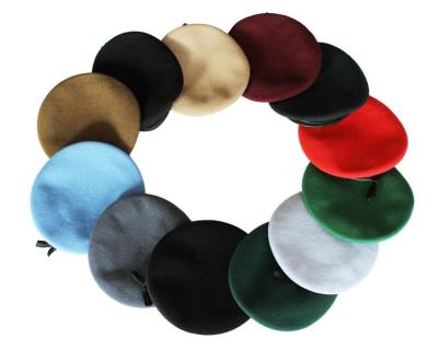 China Dobby Wholesale Manufactures Military 100% Wool Beret Hats for sale