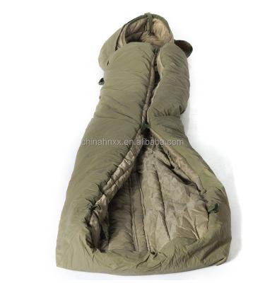 China Hybrid Type Army Green Cotton Winter Heated Bivy Sleeping Bag for sale