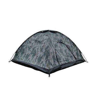 China Custom Woodland Military Camouflage 200*200*135cm Summer 3-4 Person Lightweight Camping Tent for sale