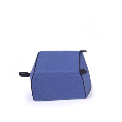 China Latest Design Modern Blue Multifunctional Living Room Furniture Soft Stool for sale