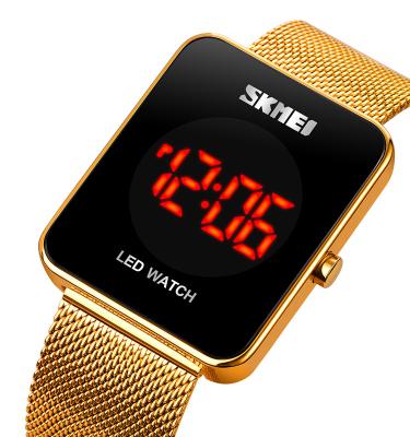 China Latest Alarm Skmei 1900 relojes de hombre minimalist OEM custom sport watch outdoor mens gold mens wrist led square digital watch for sale