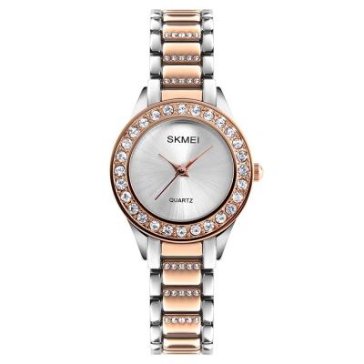 China Luxury Stainless Steel Women Watch Skmei 1262 Beautiful Ladies Waterproof Quartz Wristwatches for sale