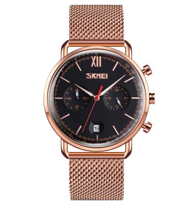 China Skmei 9206 Wholesale China Chronograph Wrist Stainless Steel Quartz Best Selling High Quality Luminous Waterproof Date Men's Watch for sale