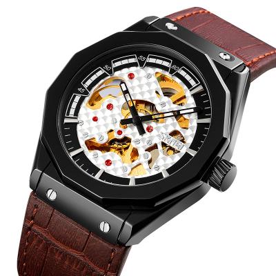 China SKMEI 9248 Watches Mens Fashion Luxury Waterproof Leather Strap Automatic Sports Wrist Watch for sale