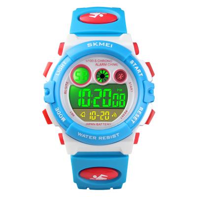 China Cheap alarm skmei kids watches silicone digital kids led watch for sale