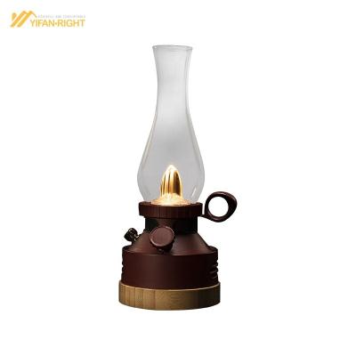 China Indoor Outdoor Garden Evelyn Lantern Camping with Speaker Vintage Atomosphere Lantern Camping Light Garden Lantern with Patented Bulb Design for sale