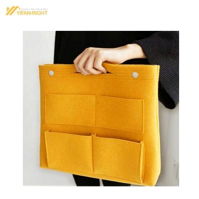 China Quick organizing eco-friendly durable felt lady bag eco travel felt bag felt insert bag organizer for sale