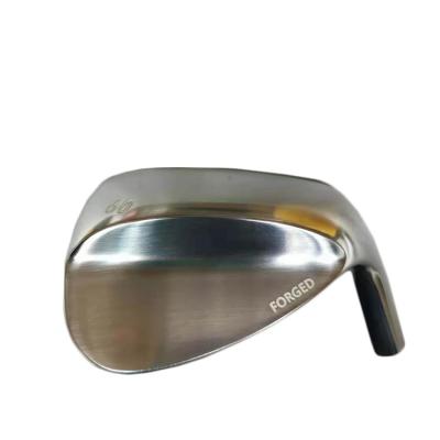 China Luxurious Single Head Silver Color Electroplating Carbon Steel Forged Portable Golf Club Wedge Heads for sale