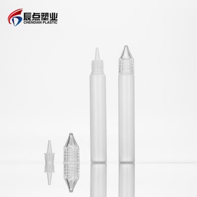 China Wholesale Personal Care Empty PE Bottle 10ml 15ml 30ml 50ml Pen Shape Plastic Dropper Bottle With Crystal Cap For E-Liquid And Liquid Glue for sale