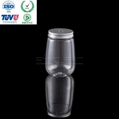 China Factory Selling Shortest Beverage PET Disposable Plastic Beverage Bottle for sale