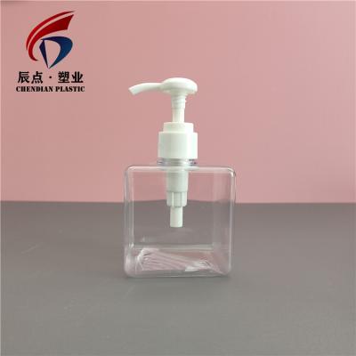 China HAND CARE 250mL 8oz Square PETG Plastic Bottle For Hand Sanitizer Clear Empty New Bottle for sale