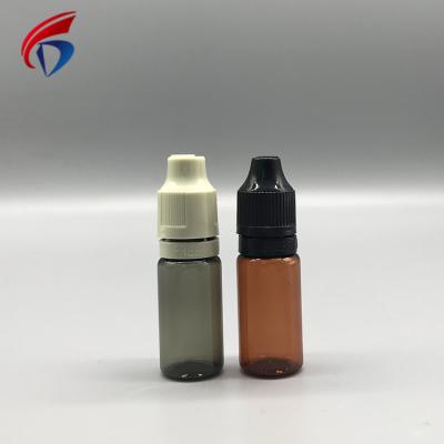 Chine Household Products Empty Tpd PET 10ML Small Size Dropper Bottle For E Vape Oil à vendre