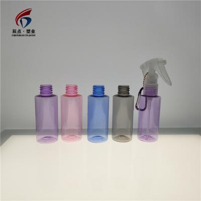 China New Use or Wholesale 60mL Capacity Clear PET Personal Perfume Plastic Bottle Without Cap Shoulder Flat Bottle en venta