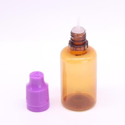 China Household products factory supplier and manufacturer PET oil smoking liquid 30ml plastic with child safe dropper for essential oil for sale