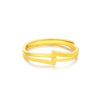 China Other Tasty Manufacturer Supplier Women Minimalist 18K Solid Gold Ring for sale