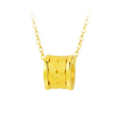 China Other Manufacturer Supplier Heart-Shaped Design Hand Make Real Jewelry 24K Gold Necklace for sale