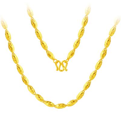 China Vintage Supplier CLASSIC Professional Luxury Delicacy Gift Simple Pure 24K 18K Gold Chain for sale