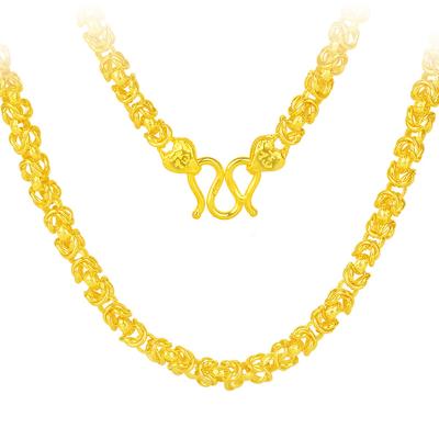 China CLASSIC Top Manufacturer 24K 999.9 Pure Gold Escrow Anniversary Real Gold Chain for sale