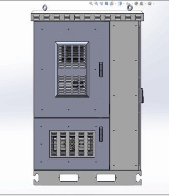 China W-TEL Telecommunication Air Cooling Equipment Outdoor Telecom Cabinet For Power Supply Rectifier System for sale