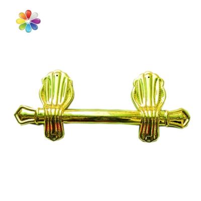 China European style York coffin handle in pp recycle 9004 material, gold color and decoration good for cremation for sale