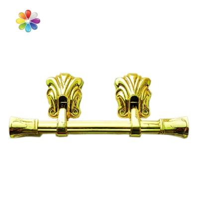 China European style ABS or PP plastic swing bar coffin handle in 9005 gold color for sale