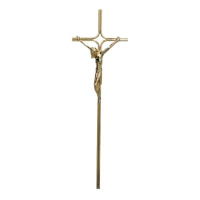 China 8042 European Style Metal Crucifix For Coffin And Wooden Coffin In Double Steel Wire And Christ for sale