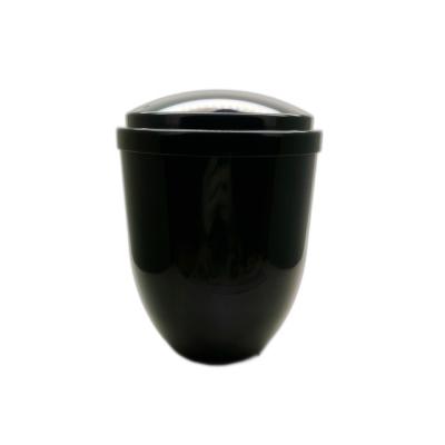 China Bule RAL 5004 Black Color European Style Ash Urn For Funeral Cremation in 3.3L and ABS Plastic for sale