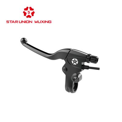 China Moutain Road Bikes Wuxing Bicycle Mountain Road Folding Electric Bike Brake Lever, Aluminum Alloy Scooter Handlebar General Purpose Brake Lever for sale