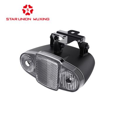 China Wuxing basket light electric bike front lights, photosensitive LED headlights automatically turn on when the light is dimmed, 2020 new ebike parts for sale