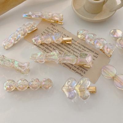 China 2022 Fashion Central Institute of Statistics New Design Girls Hair Clip Resin Korean Hair Pins Cute Accessories 617V11806 for sale