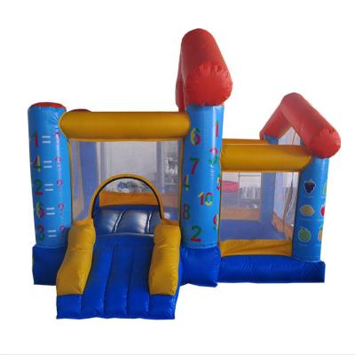 China Oxford cloth/PVC Jumping House Pastel Outdoor Bouncy Bouncy Bouncy Castle Bouncer Jumping House Combo With Slide For Kids for sale