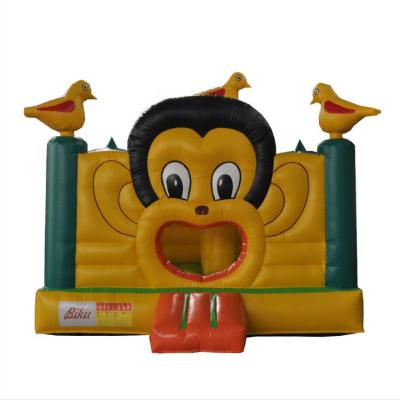 China Indoor PVC Bouncy Castle and Outdoor Inflatable Monkey Trampoline Bouncer Jumping Bouncy Castle with Slide for Kids for sale