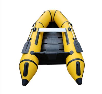 China Factory Customized 0.9mm PVC Rubber Boat Thickened Assault Boat Aluminum Alloy Bottom 3-10 Person Wear Resistant Motorboat for sale