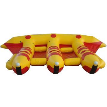 China Factory Sale Hot Outlet 6 Person Water Games 3 Tubes Towable Inflatable Fly Fish Tube Hld0247 for sale