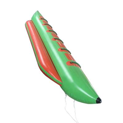 China 5-12 Hopper Outdoor Single Person Inflatable Island Boat Banana Row Games Water Towable Banana Boat Hld189 for sale