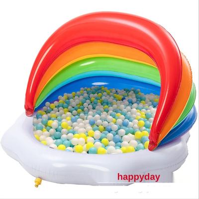 China Inflatable PVC Ocean Ball Pool Bathing Bed Infant Floating Children's Air Cushion Swimming Pool for sale