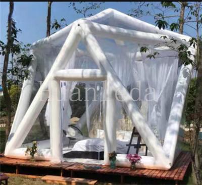 China Extended Type Factory Customization Outdoor Camping Pyramid Starry Inflatable Clear Bubble Tent for sale