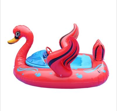 China Kids PVC Flamingo Inflatable Pink Water Bumper Boat Without Remote Control For Sales Hld234 for sale