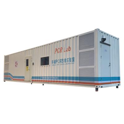 China Customizable Complete Nucleic Acid Lab Customized Portable Mobile Metal Testing Lab Detection Shelter Nucleic Acid for sale