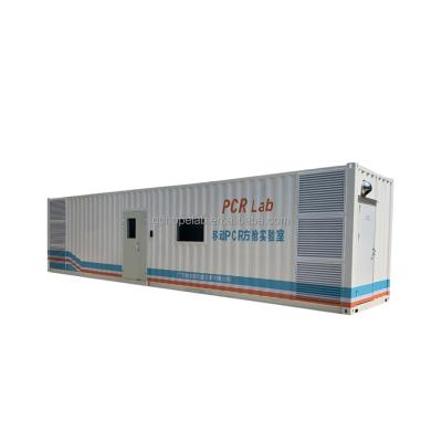 China Customized White Mobile Portable Metal Nucleic Acid Testing Lab Esting Modern Container Prefab Lab Hospital Cabin for sale