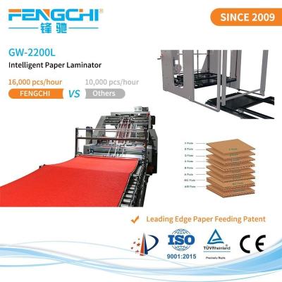 China Paper Membrane Gw-2200L Automatic Pre Stacking Intelligent Litho Laminating Machine for sale