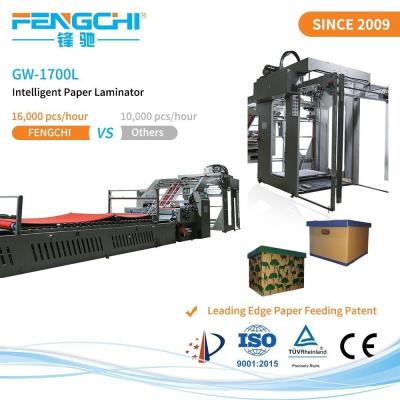 China Plastic Film Mulching Hot Laminating Machine for A/B/E/F/3/5 Ply Deformed Paperboard for sale