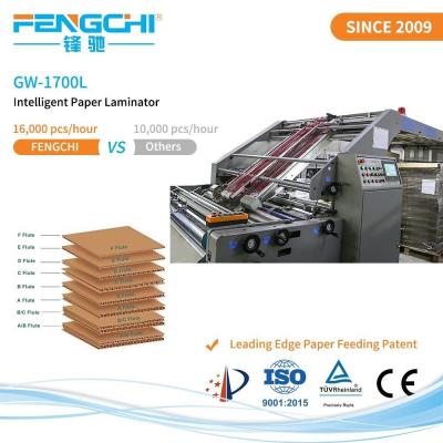 China Beverage Box Making Carton Corrugated Paper 5 Flute Laminator Packing Machine Performance for sale