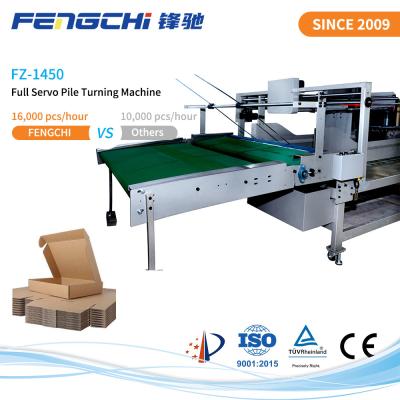 China Adjustable Flip Lift Speed Full Servo Industrial Paper Flip Flop Machine For Packaging for sale